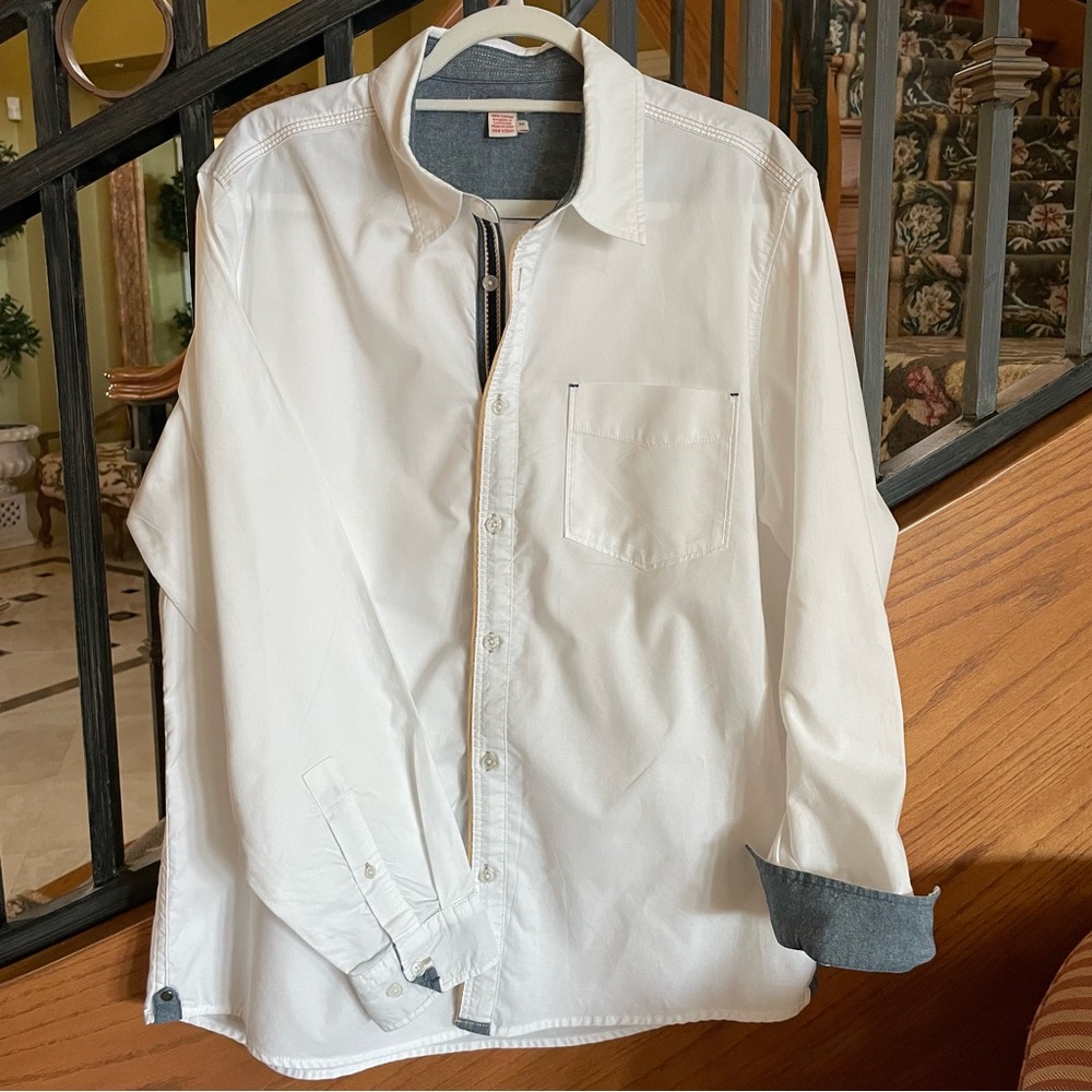 Carbon 2 Cobalt Button Down Long Sleeve Shirt